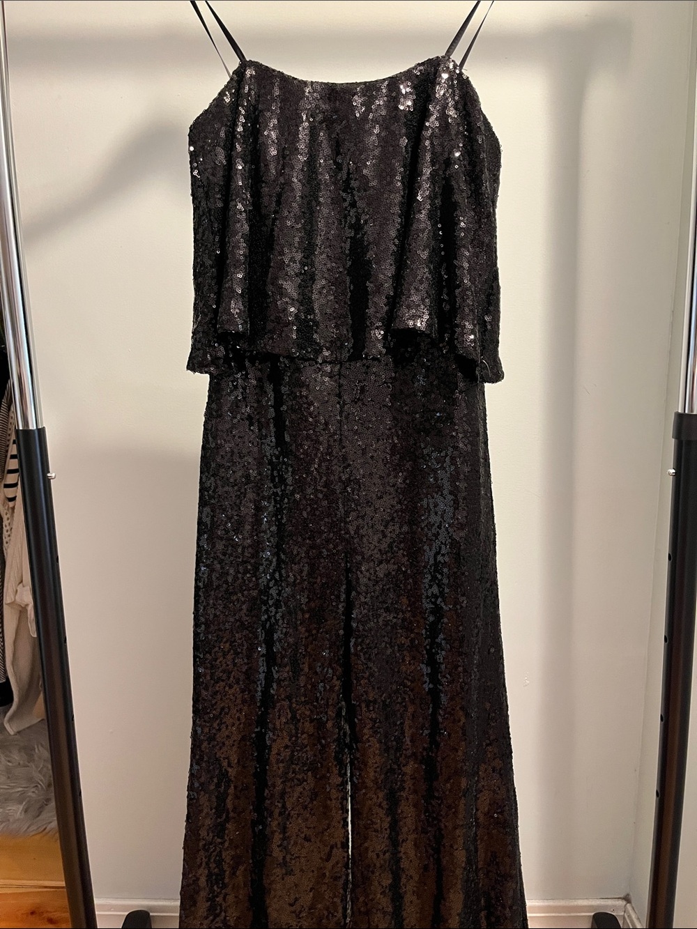 Black Sequin Jumpsuit